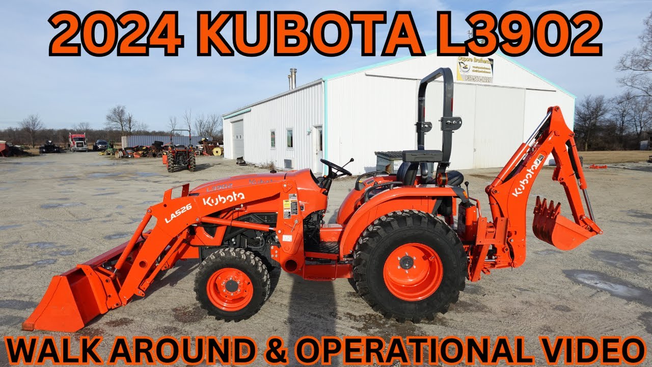 Экскаватор-погрузчик Kubota L3902 2024 года: обзор и видео работы. 33 900 долларов США