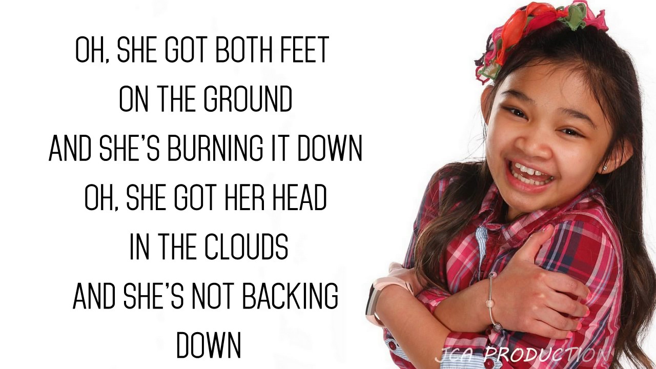 Girl On Fire - Angelica Hale (Lyric video)