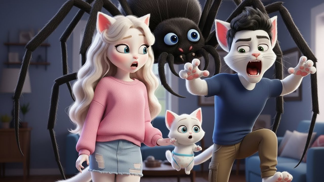 Проблема с пауками в этой кошачьей семье усугубилась.