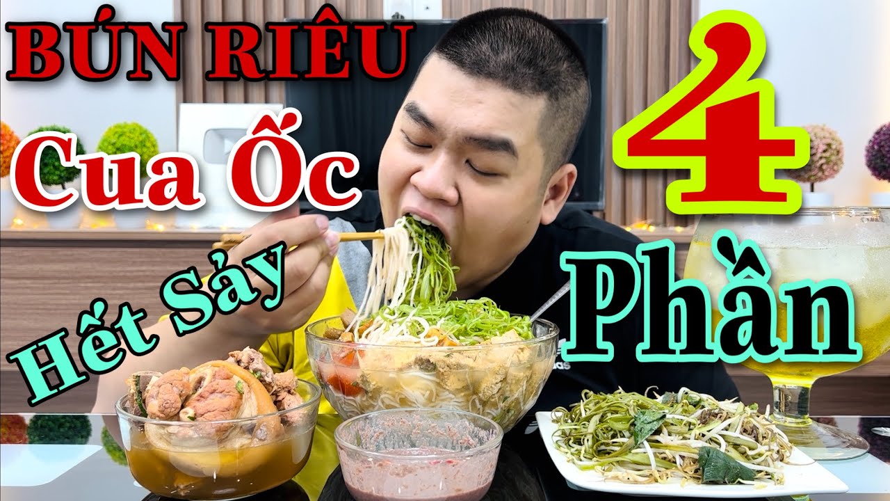 Tô Bún Riêu Cua Ốc Giò Heo Siêu Khủng 4 Phần Phiên Bản Thằng Mập Food Luôn Luôn Đỉnh | Tập 472