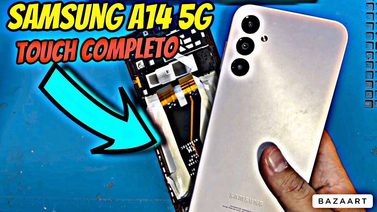 Como abrir e trocar touch completo do Samsung A14 5G Passo a passo | Troca da frontal do Samsung A14