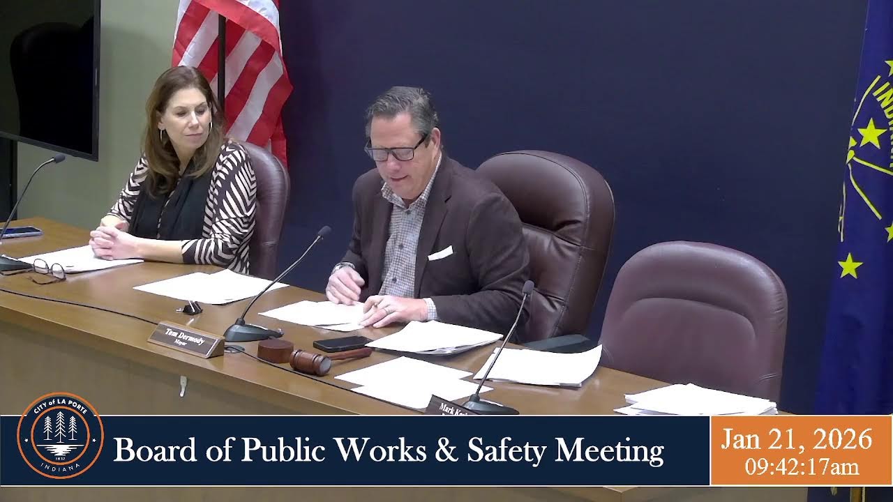 Board of Public Works & Safety Meeting - 01/21/2026