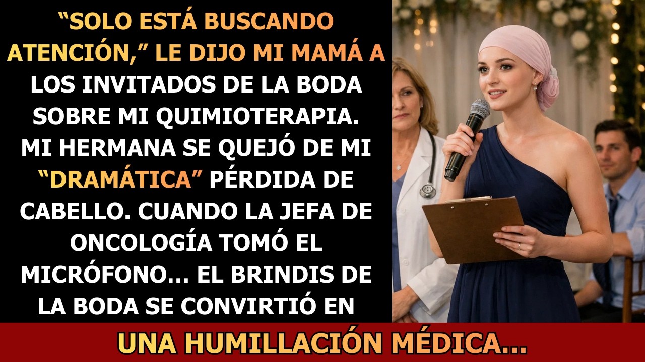 En la boda de mi hermana dijeron que mi cáncer era solo un resfriado — hasta que mi oncóloga tomó