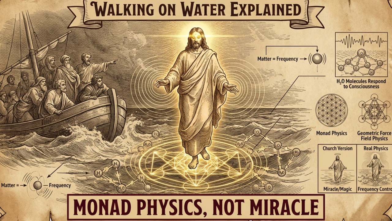 What Really Happened When Jesus Walked On Water — It Wasn't A Miracle, It Was Monad Physics