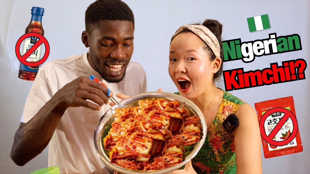 Making KIMCHI in Nigeria 🇳🇬 (100% Local Ingredients!)