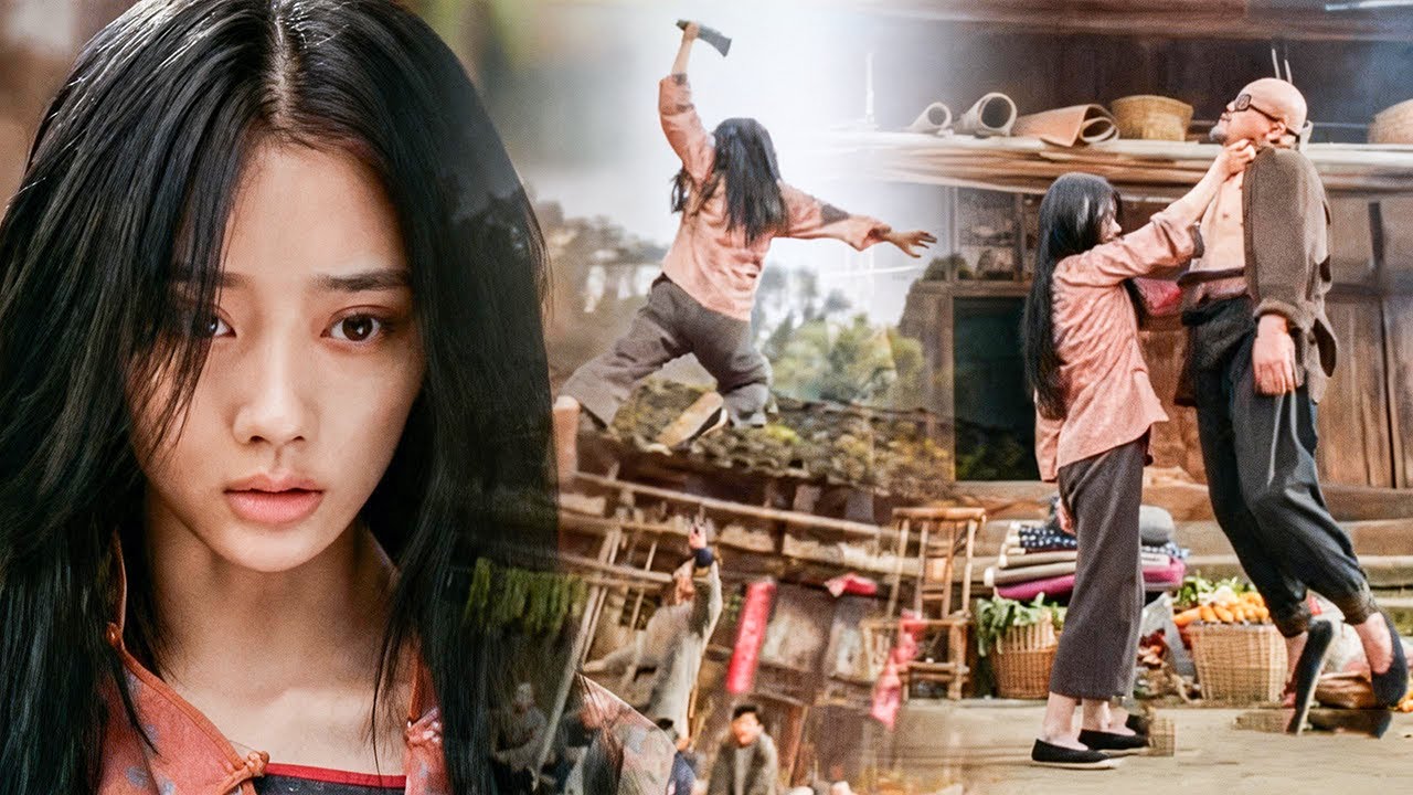 囂張惡霸搶劫村民，功夫女孩竟然憑一己之力反殺所有惡霸！