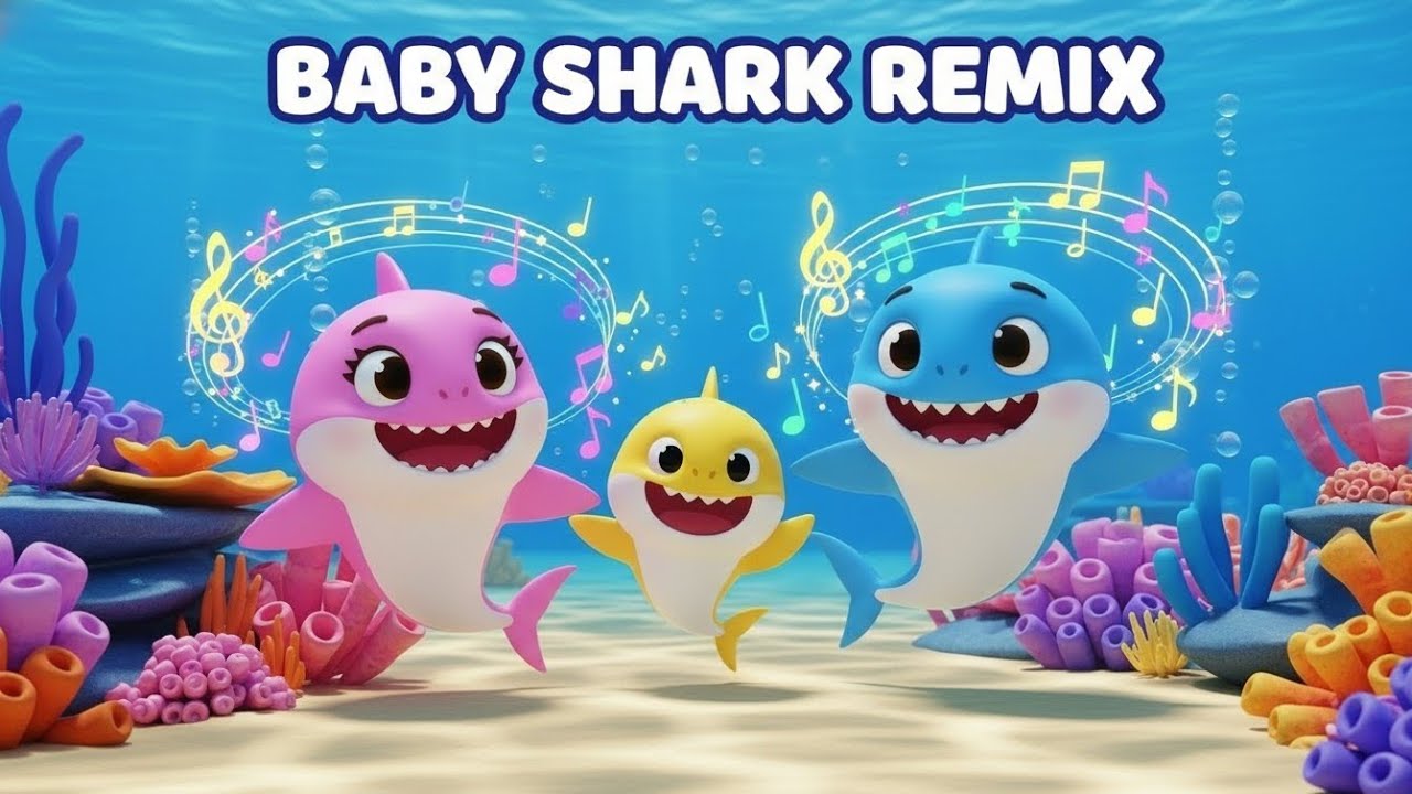 Baby Shark Dance Party Remix 🦈💃 | Kids Songs & Rhymes