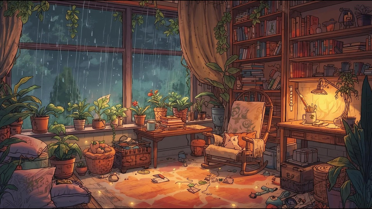Rain Sounds in a Cozy Room  🌧️ Relaxing Rain Ambience for Sleep & Study | Archive 02 (3 Hours)