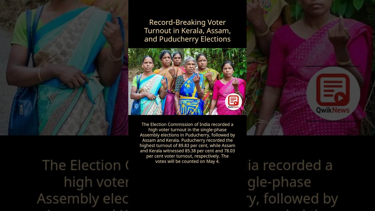 Election 2026: Kerala, Assam, and Puducherry Witness High Voter Turnout