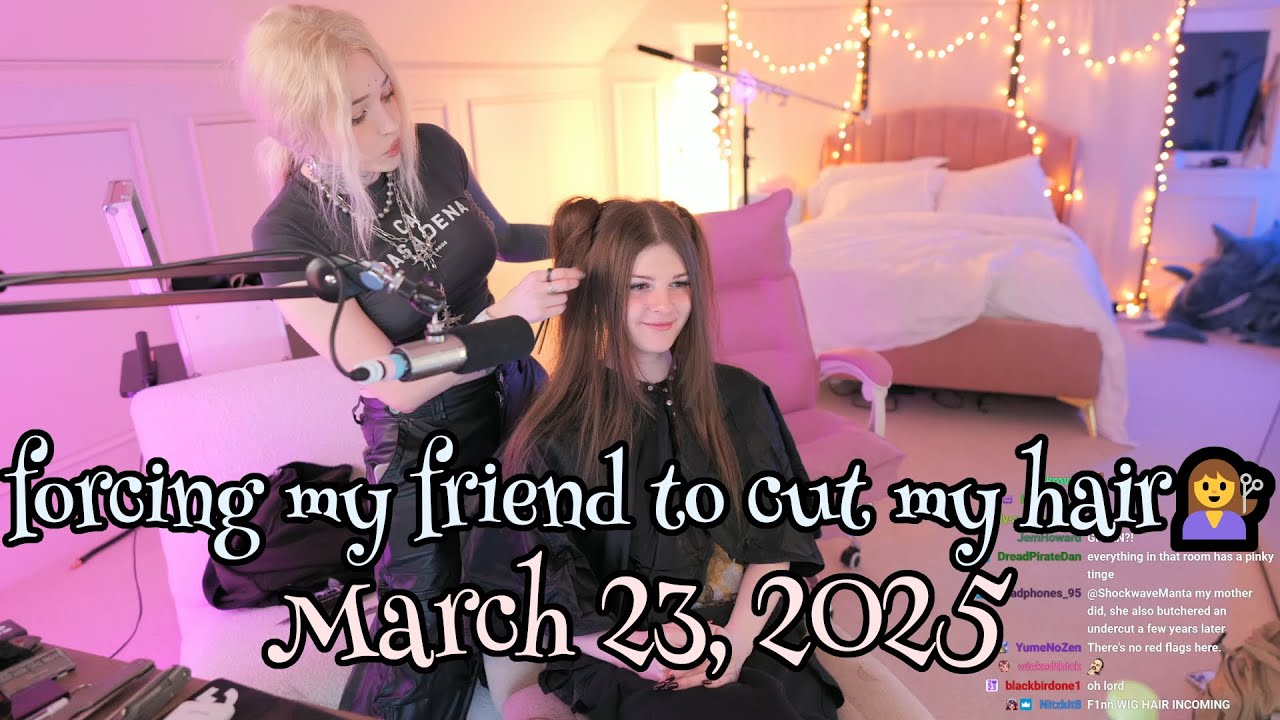 F1NN5TER 2025-03-23 Stream: forcing my friend to cut my hair💇‍♀️