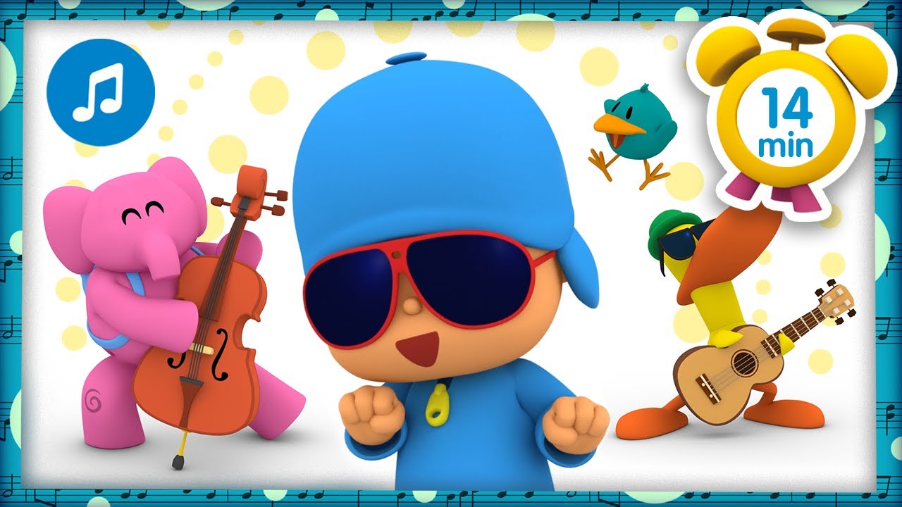 🎙🎶 Rock and roll con Pocoyó + Otras Canciones Infantiles [ 14 min ] | Música para Niños | Pocoyó