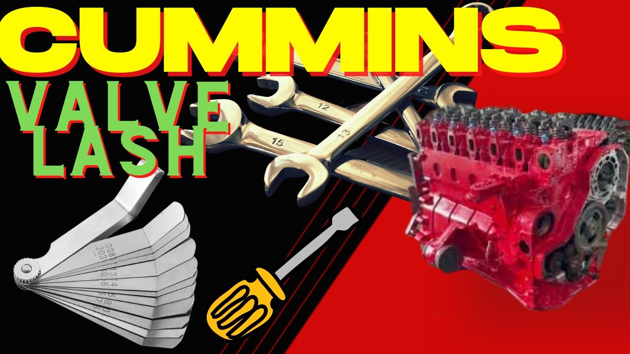HOW TO SET VALVE LASH 12 valve Cummins