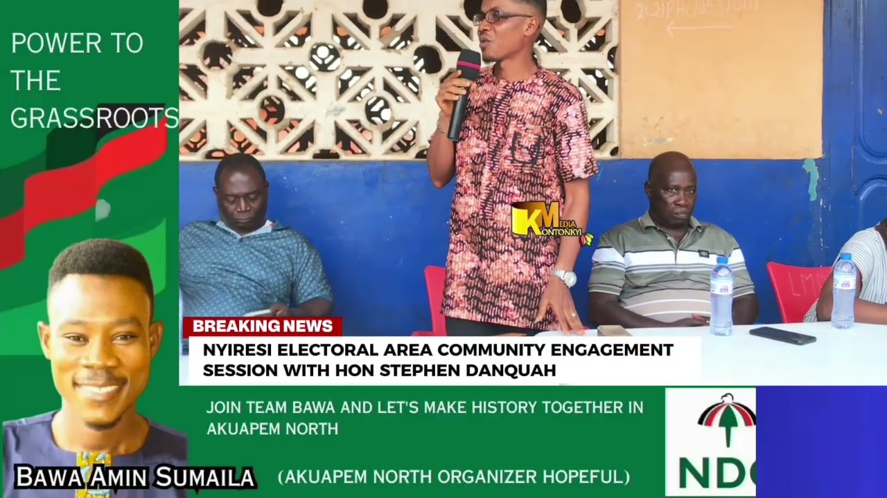 Hon. Stephen Danquah (Assemblymember) meets residents of Nyiresi Electoral Area (Larteh Akuapem)