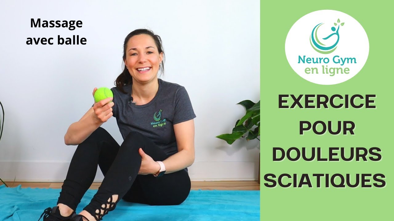Exercices pour douleurs sciatiques |Massage avec balle