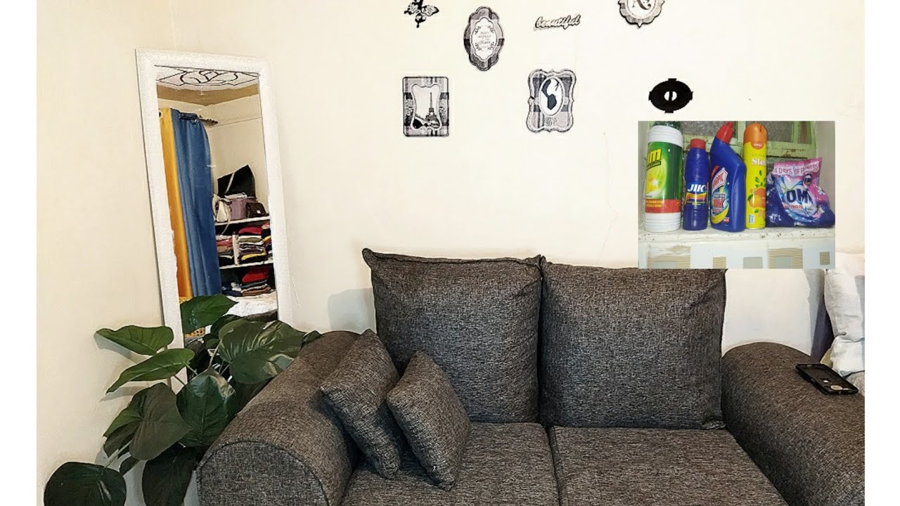 CLEAN MY ENTIRE BEDSITTER WITH ME.Nairobi STUDIO APARTMENT.Extreeme cleaning.watch until the end🙏