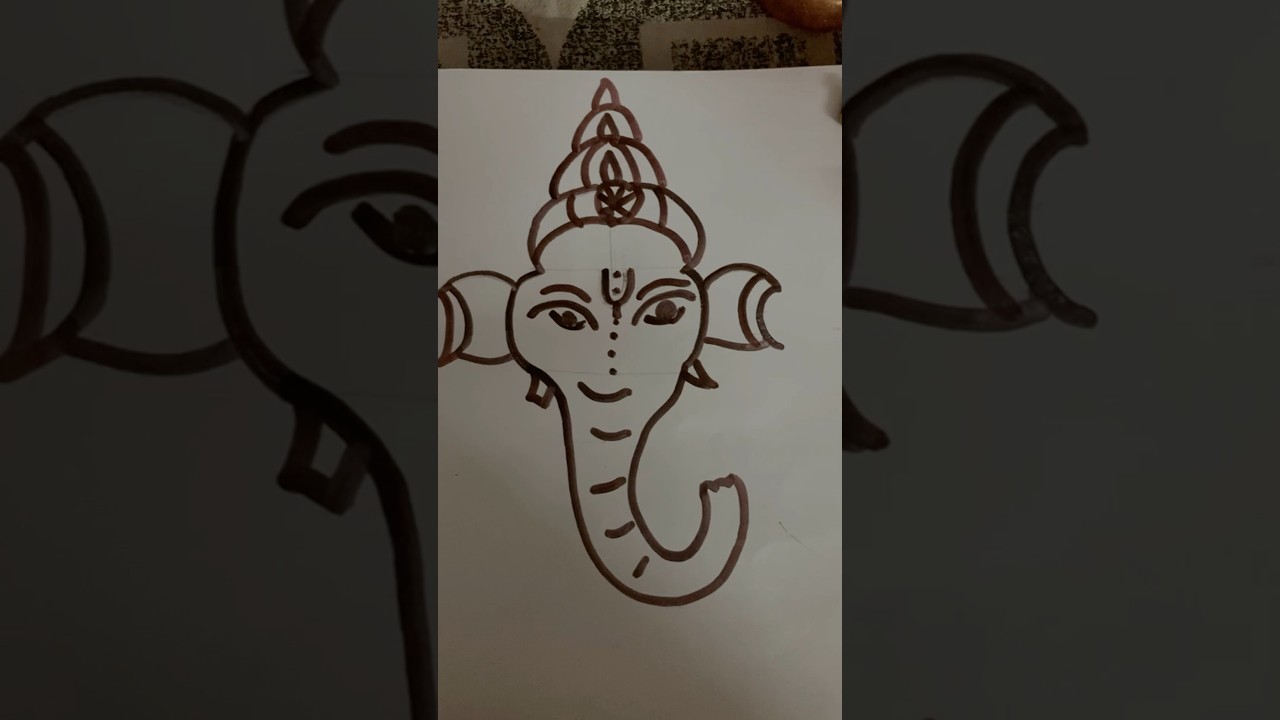 Lord Ganesha drawing for children#Ganpati#Gowriputra#Siddhi Vinayak#Lambo#￼ Bhajan