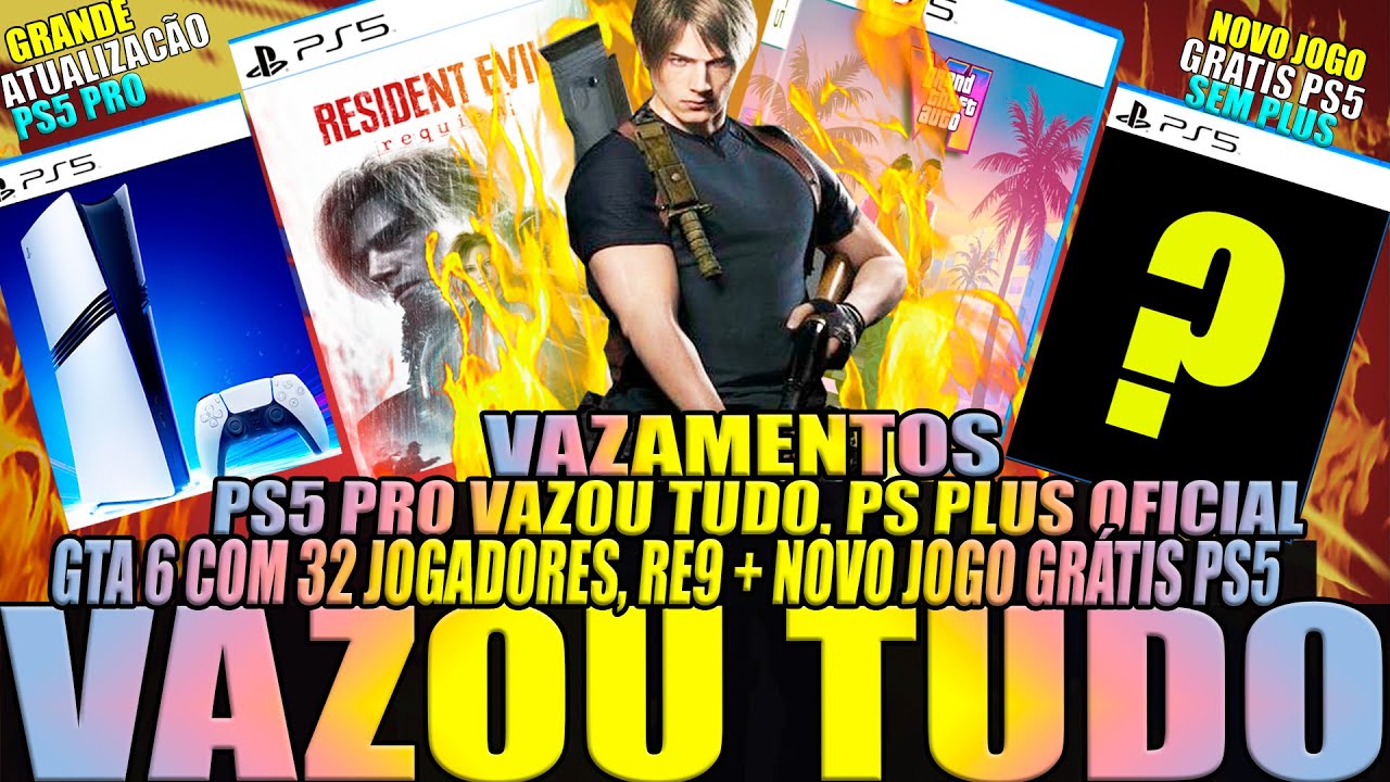 SONY LIBERANDO PODER DO PS5 PRO! FIM DOS AAA? GTA 6, RE9, PS Plus Extra/Deluxe e Jogo grátis no PS5!