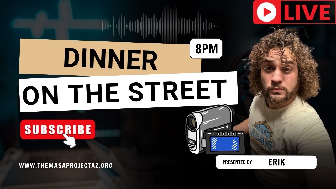 Erik with MASA Project Az : Serving dinner on the street live!