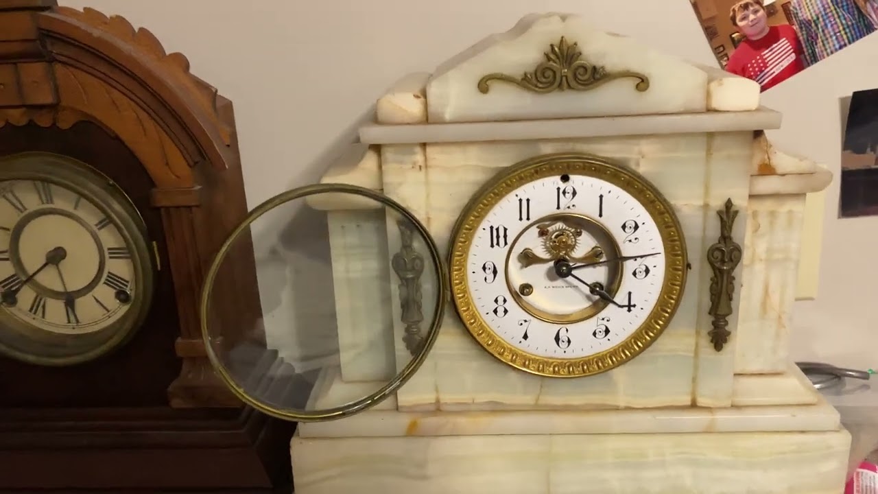 EN Welch Brocot Escapement Mantle Clock