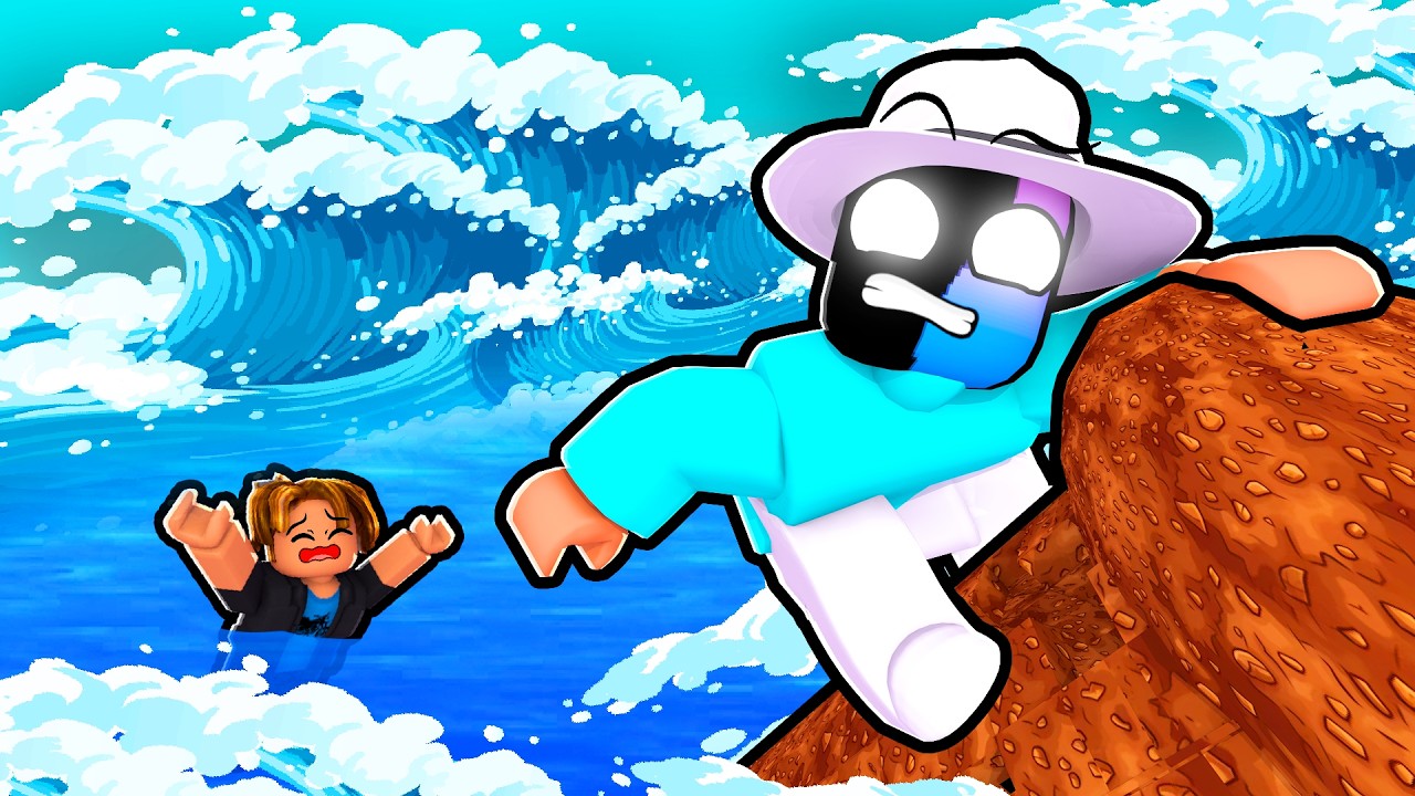 Строй, чтобы ПЕРЕЖИТЬ ЦУНАМИ! Roblox