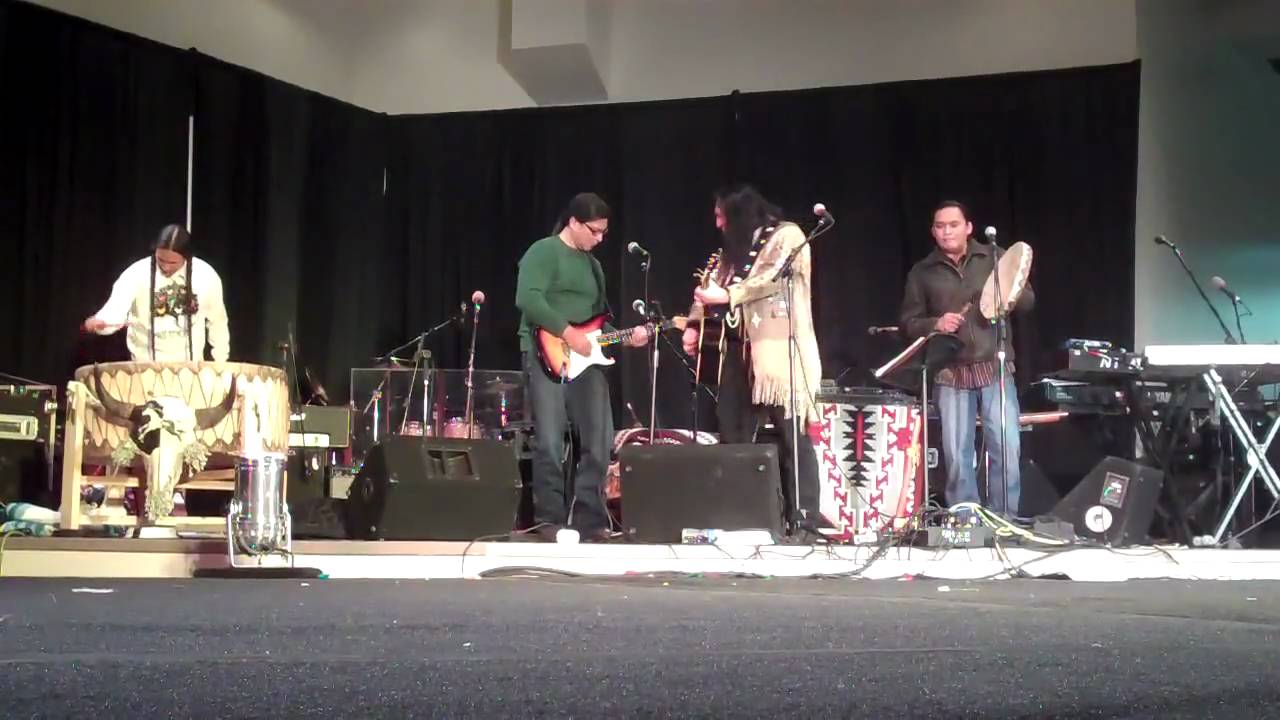 Gil Birmingham Performing with Bill Miller, Moses Brings Plenty and Eli Secody January 23, 2010.mp4