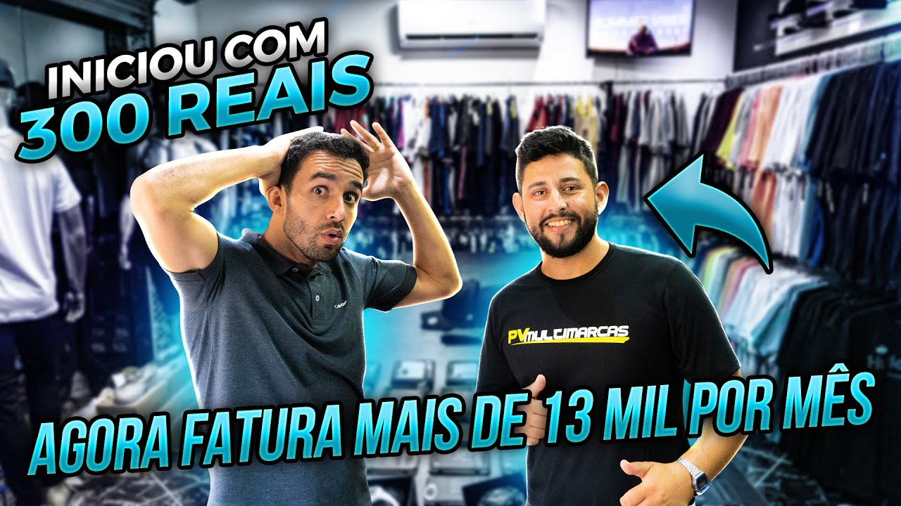 INICIOU COM 300 REAIS E HJ fatura mais de 13 mil por mês