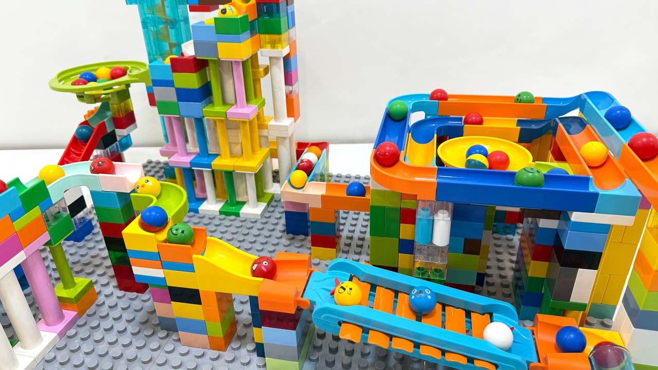 🎢 INSANE LEGO DUPLO Marble Run 🌈 Giant Ball Track Showdown | ASMR LIVE