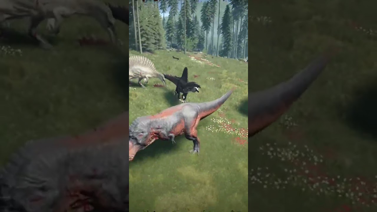 Spinossauros sendo surrados ao som do Nirvana #dinosaur #theisle #dino