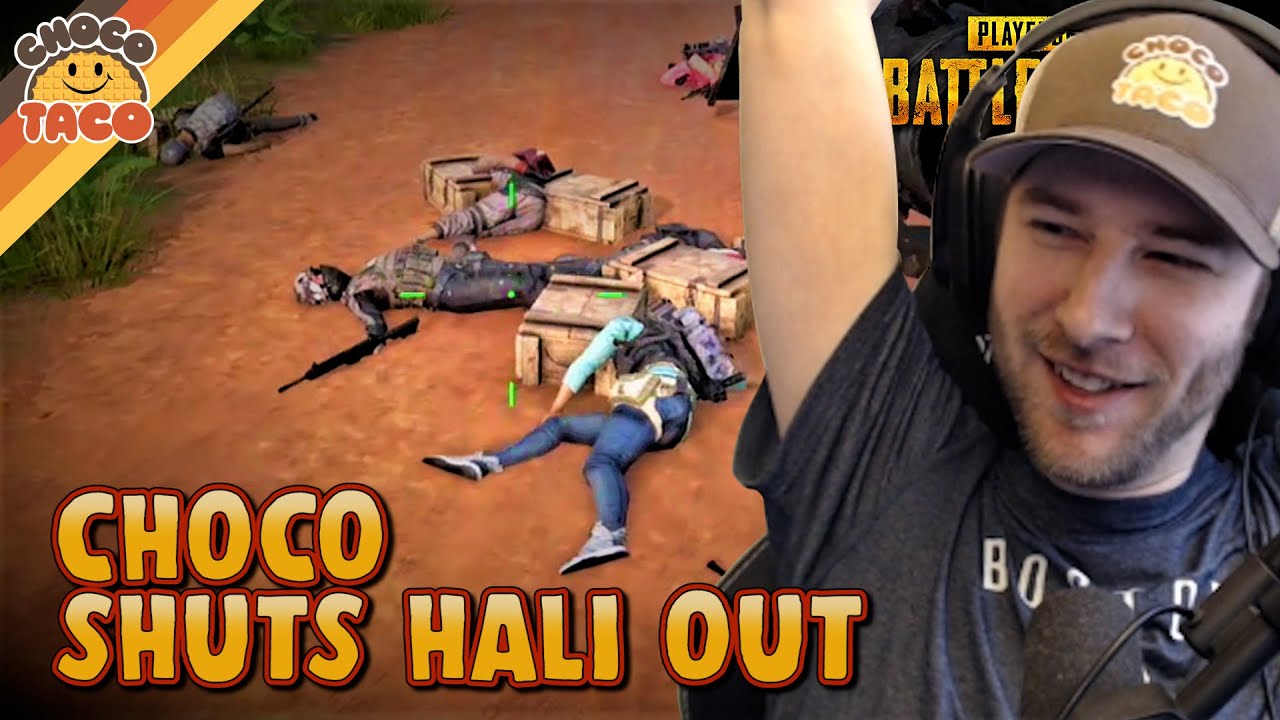 chocoTaco Carries Hali! Shuts Him Out! - PUBG 2-Man Squads Gameplay