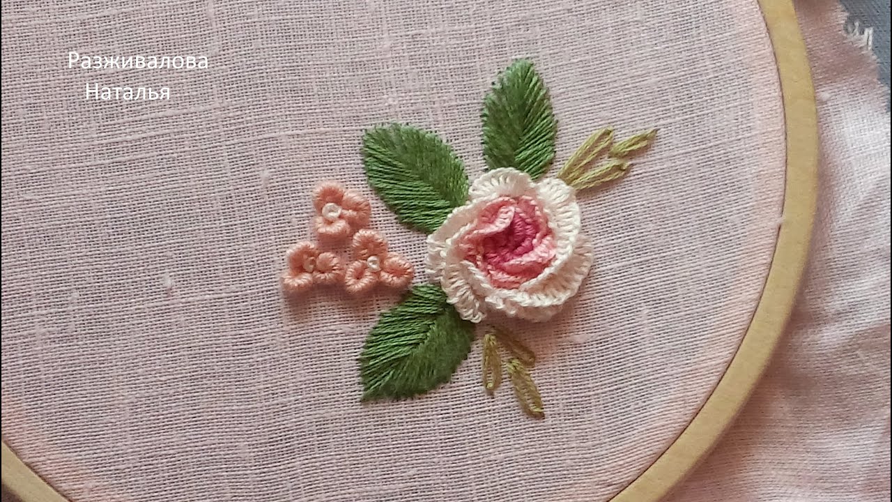 МК. Вышивка для квадратной игольницы. Embroidery for a square needle holder.