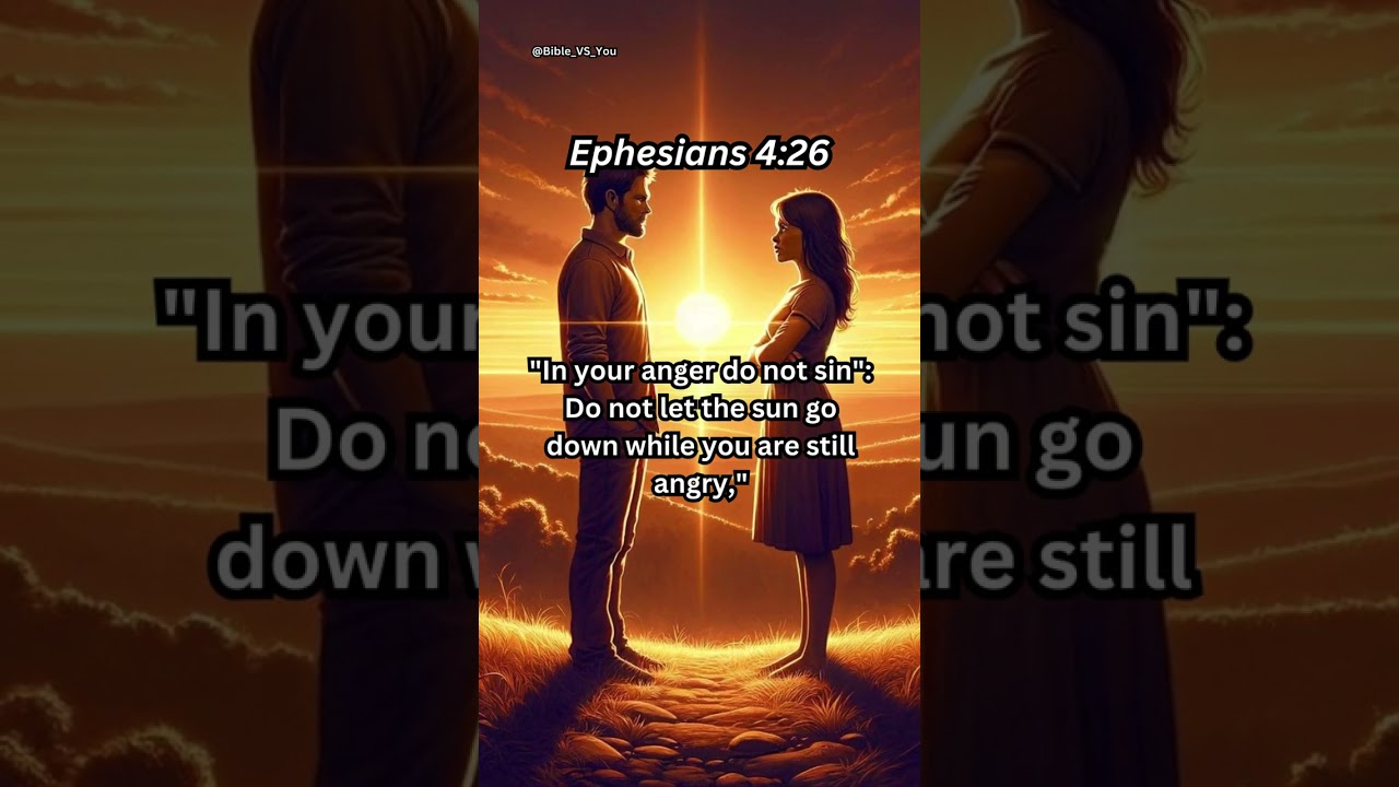 Do Not Sin in Anger! 🚫 Ephesians 4:26