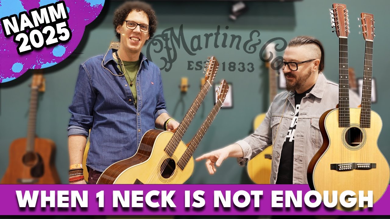 Martin made a Double Neck Acoustic! | Martin Guitars | NAMM 2025