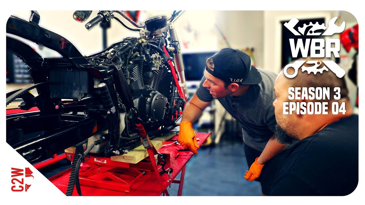 WHY is that EVEN THERE?! [Wrecked Bike Rebuild - Ep 04- Vstar 1300 Bobber]
