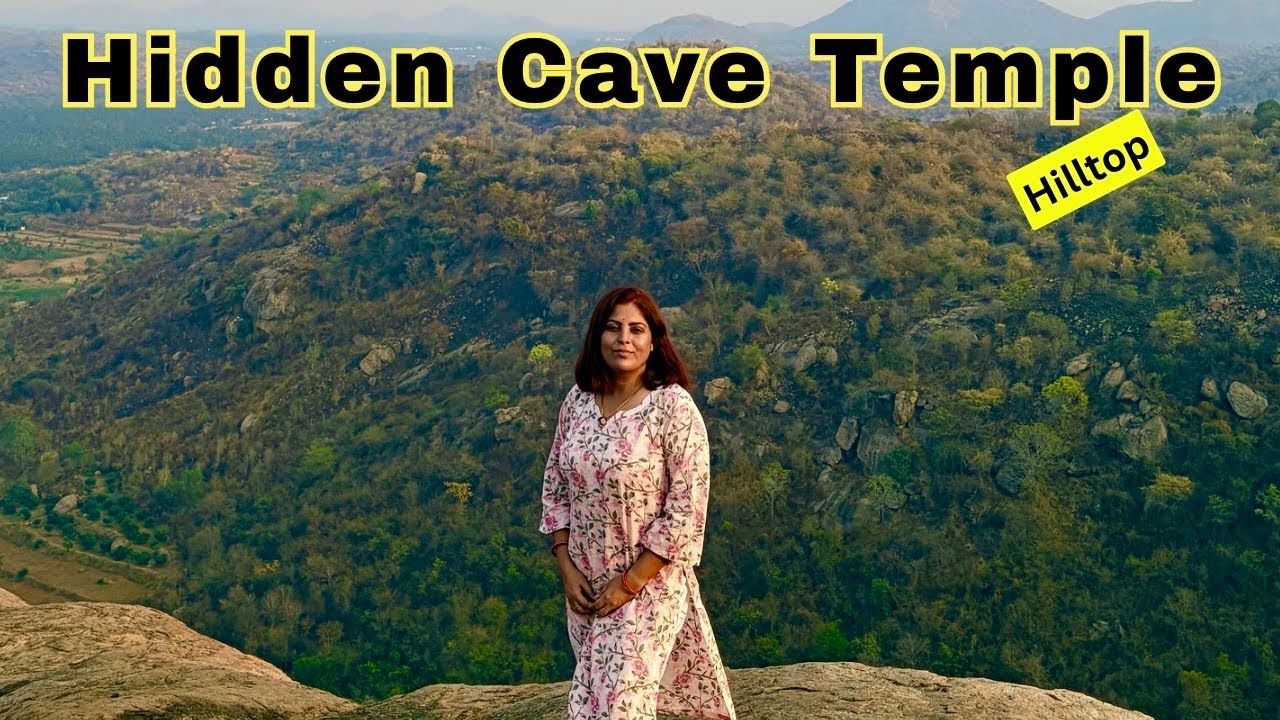 We explored this hidden Cave Hilltop Temple just at 80 km from Bengaluru|Karaj Vlog