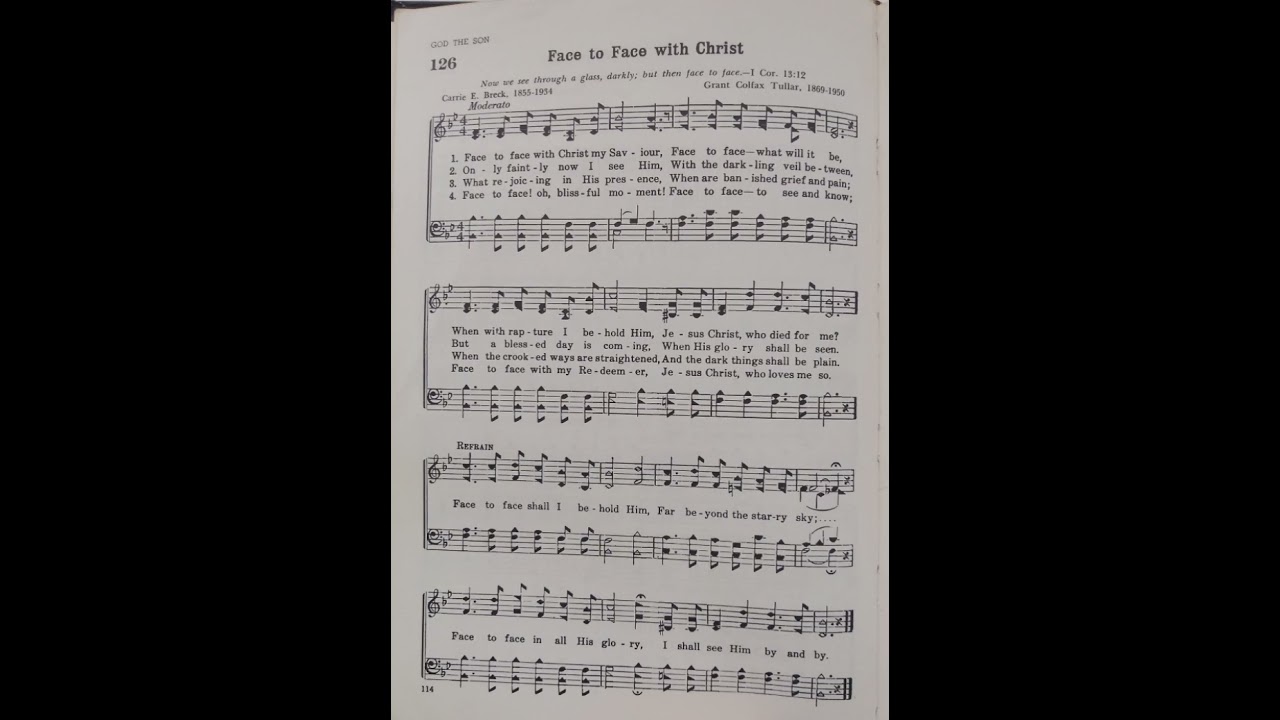 Face To Face With Christ 