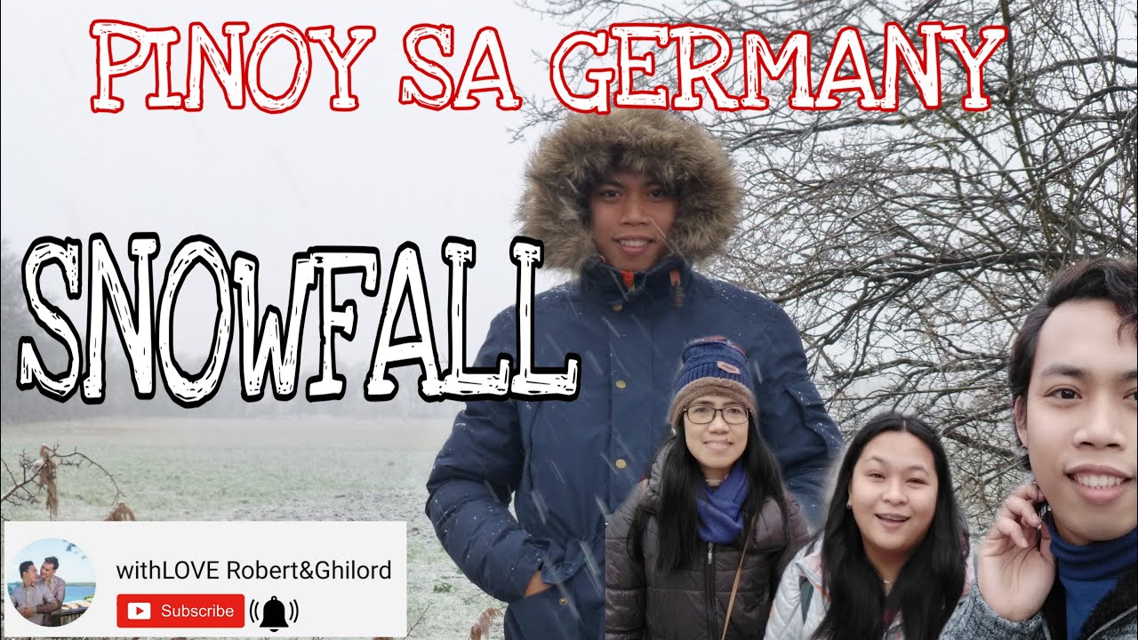 PINOY SA GERMANY NAABUTAN NG SNOW SA LABAS || MUNICH || SNOWFALL