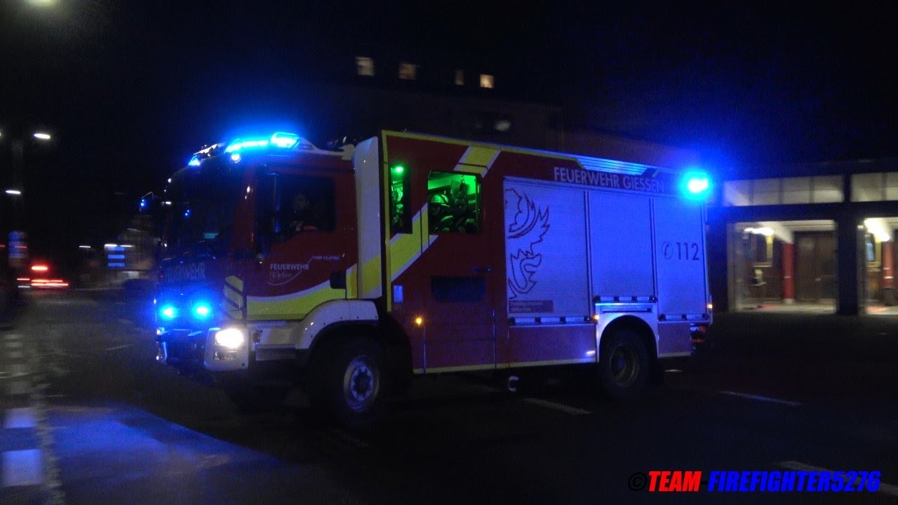 [Feuerwehr im Dauereinsatz] Einsätze in der Silvesternacht 2022 an der Berufsfeuerwehr in Gießen
