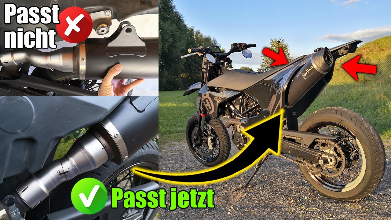 Auspuff-Modifikation an der 701: Euro 4 Krümmer + Euro 5 Leovince = 🔥