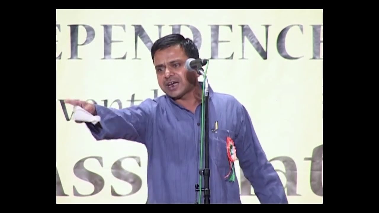 USMAN MINAI | WOH PIYAZ KAAT KE AANSU NIKAL LETA HAIN | JASHN E URDU | DUBAI MUSHAIRA 2009