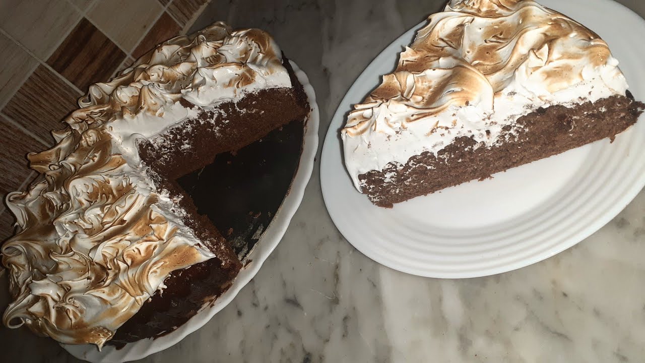 Gâteau au chocolat meringué facile  كيكة الشوكولاطة بالمورانغ سهلة و ناجحة من اول تجربة