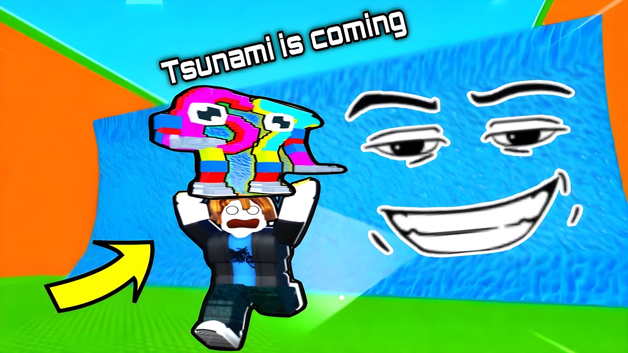 Escape Tsunami For Brainrots Funny Moments 