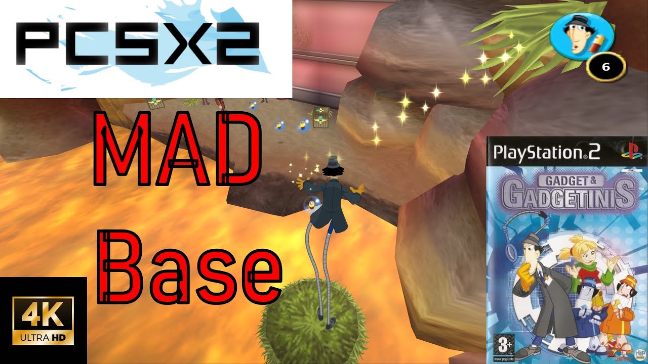 Gadget and the Gadgetinis - MAD Base - PS2 4K Ultra HD Walkthrough (PCSX2)