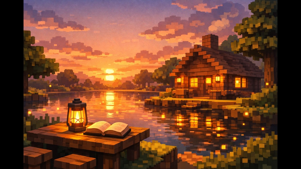 ⛏️ Lofi Minecraft Inspired Cabin – Cozy Deep Focus