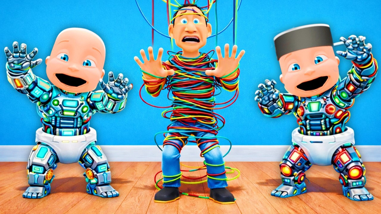 Baby & Brother Become ROBOTS?!