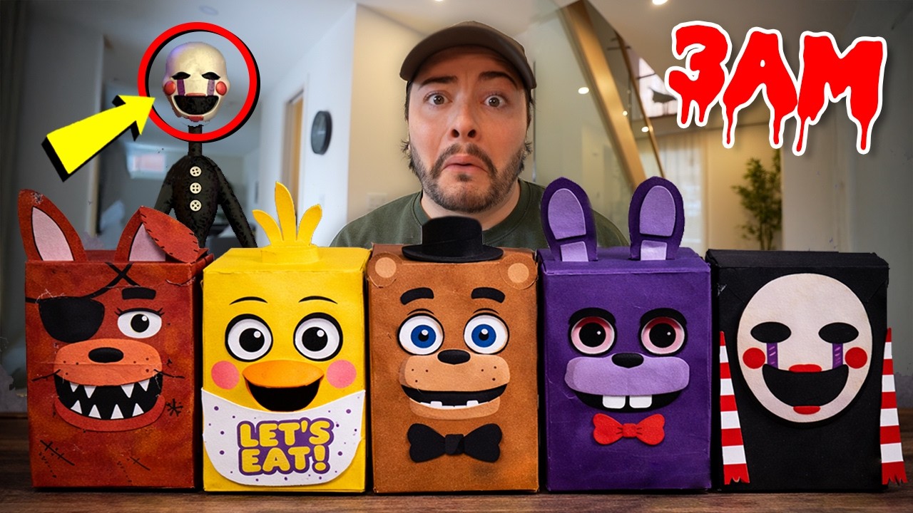DO NOT OPEN ALL FIVE NIGHTS AT FREDDY'S 5 MYSTERY BOXES AT 3 AM!!