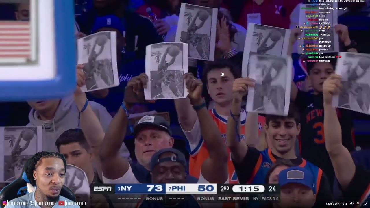 FlightReacts To #3 KNICKS at #7 76ERS | FULL GAME 4 HIGHLIGHTS | May 10, 2026!