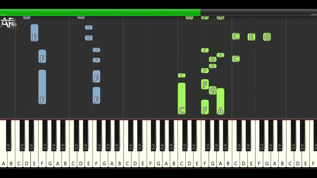 Keane - Everybody's Changing | Adelina Piano synthesia tutorial