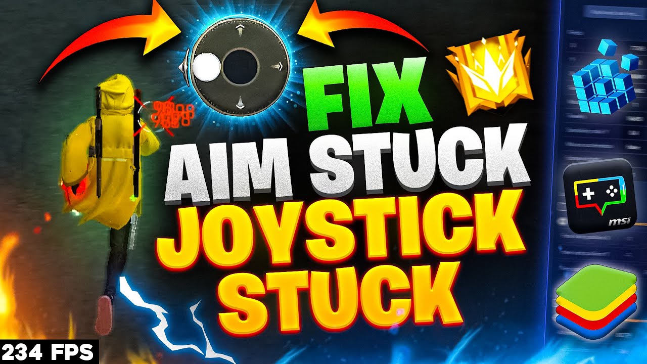How To Fix JOYSTICK Stuck And Aim Stuck Problem in Free Fire PC Auto Aim | BlueStacks 5 | MSI 5