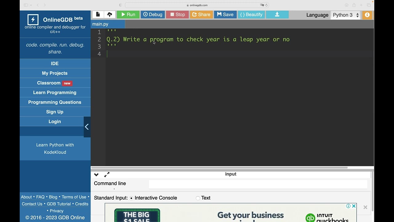 Python Final Exam Practice Question Part 1 - Q1 to Q5