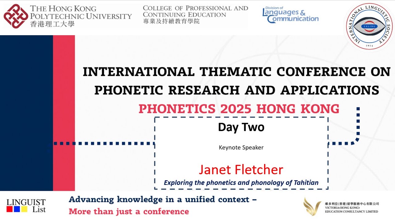 Phonetics 2025 Hong Kong – Day 2 (Online Sessions)